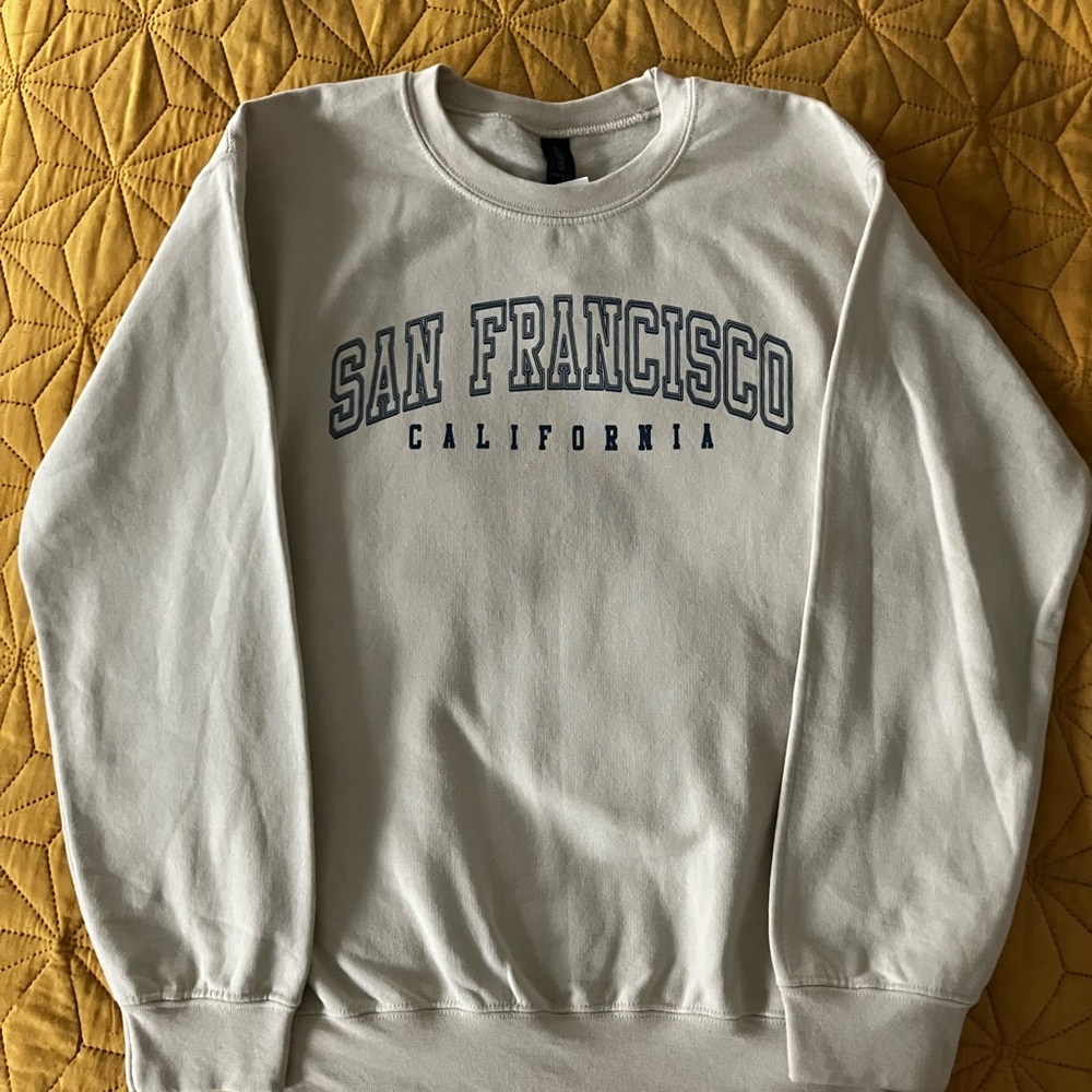 NWT San Francisco Cream Sweater